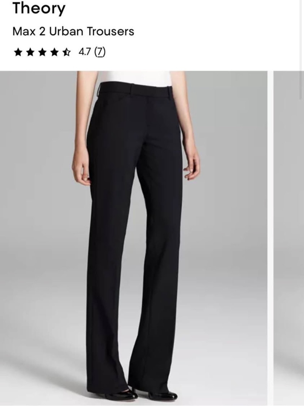 Theory Max 2 Urban Tailored Straight-Leg Trousers